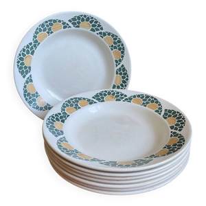Lot 8 assiettes Givors - ancienne
