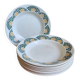 Lot 8 assiettes Givors en faïence ancienne