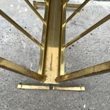 50s brass magazine rack, vintage design magazine rack