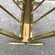 50s brass magazine rack, vintage design magazine rack