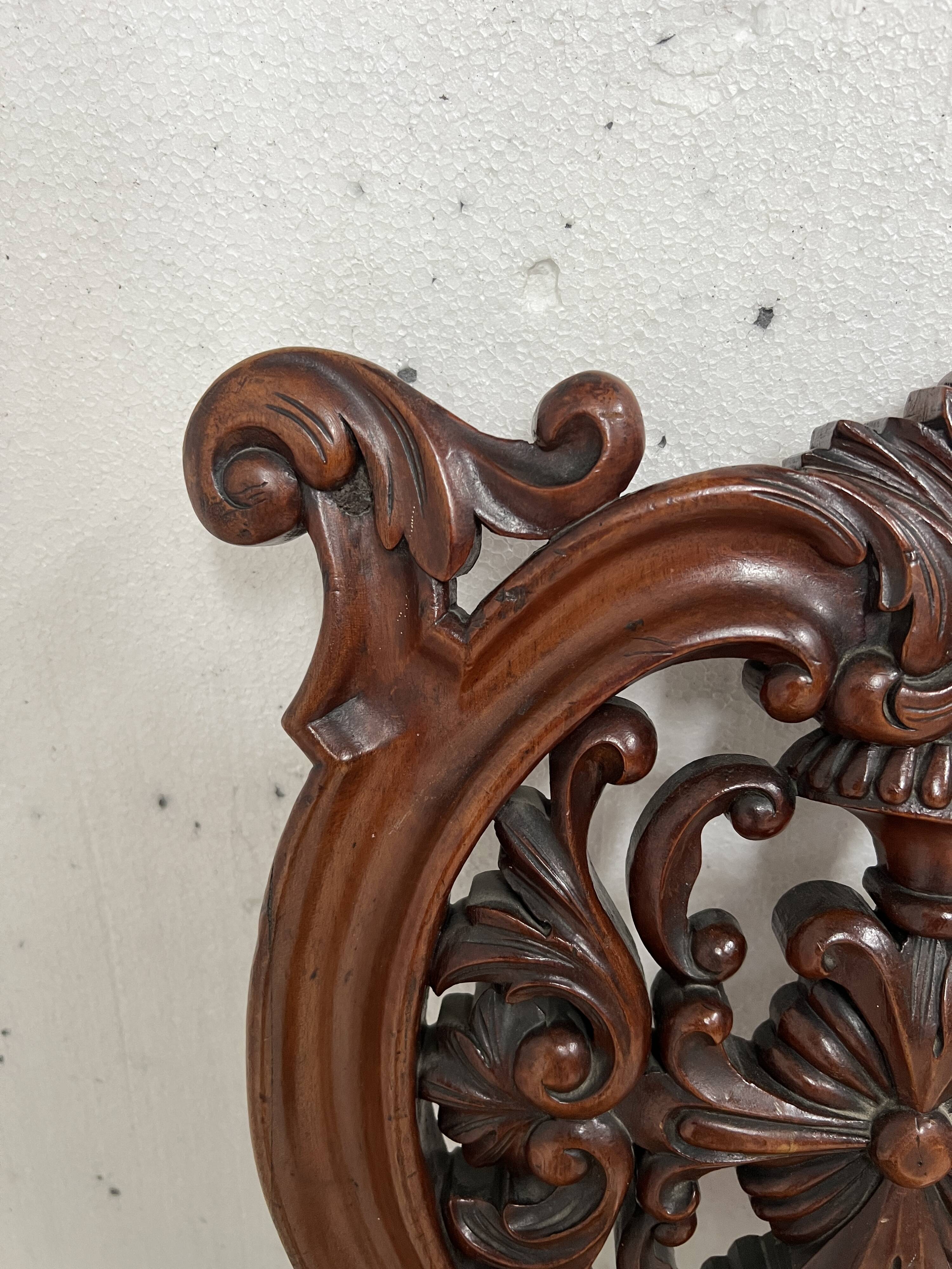 Chaise Chauffeuse d'époque Napoléon III en Acajou XIX siècle