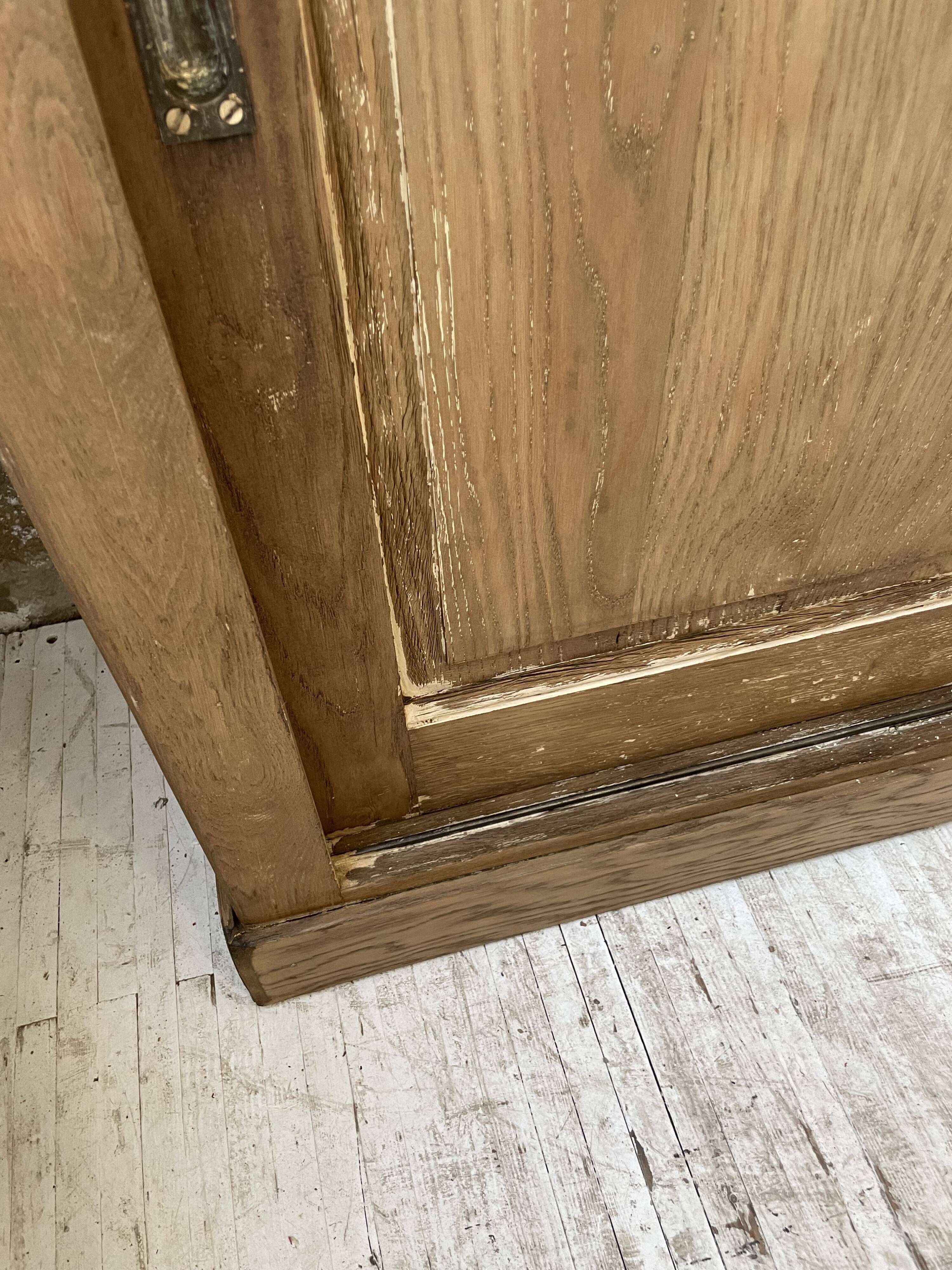 Large row of solid oak loom sliding doors