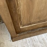 Large row of solid oak loom sliding doors