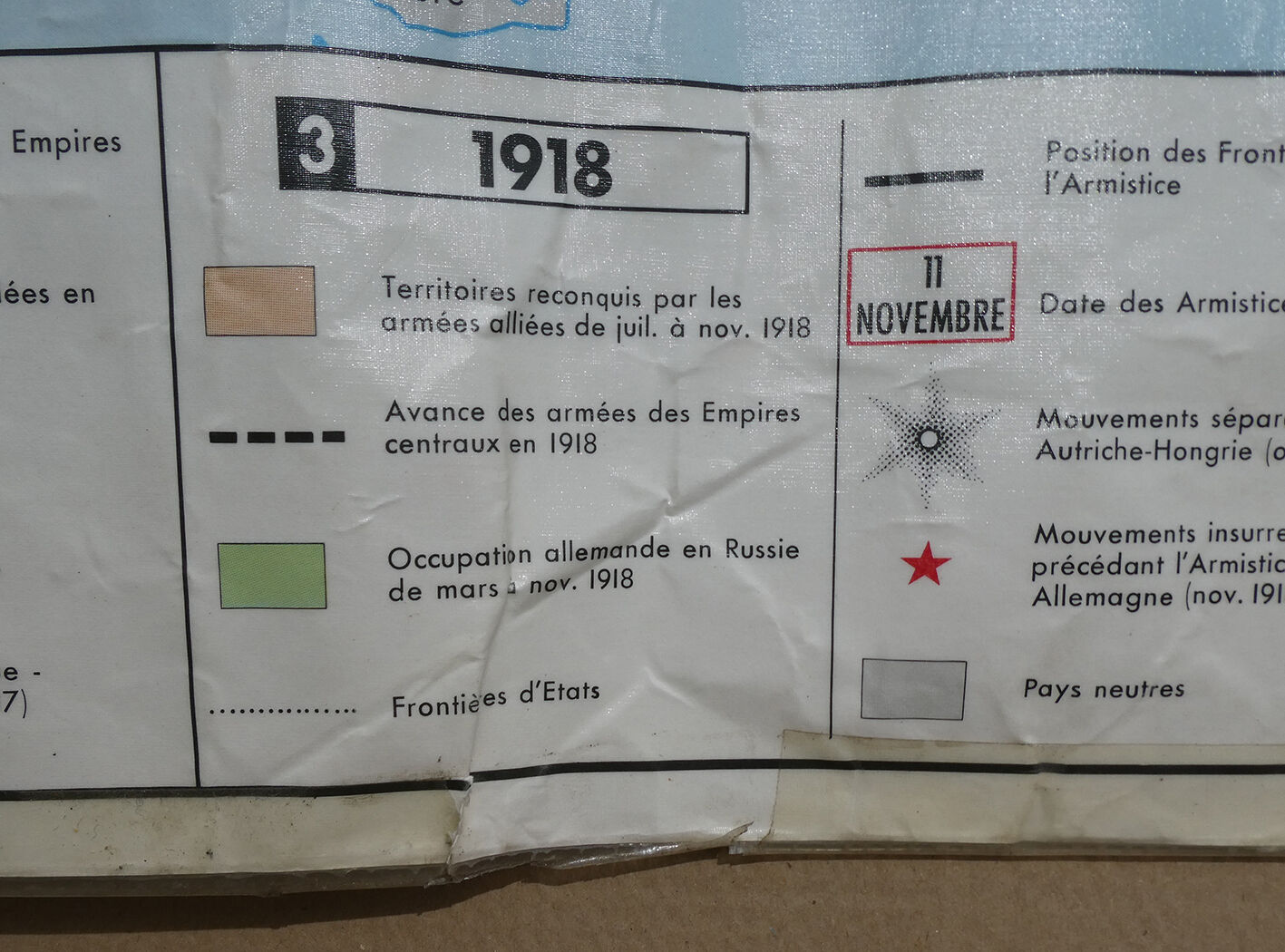 Vintage school card MDI The War of 1914-1918