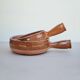 Flat glazed earthenware fondue pot