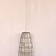 62cm spindle light fixture mother-of-pearl and brass from the 70s