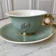 Lunch duo Digoin Sarreguemines Toi & Moi vert sage 50s