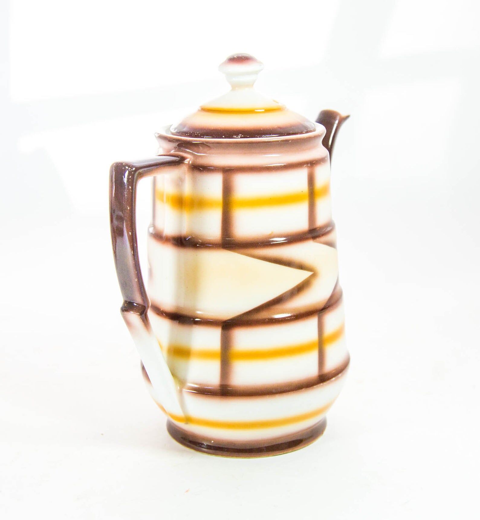 Art deco teapot spritzdekor
