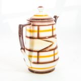 Art deco teapot spritzdekor