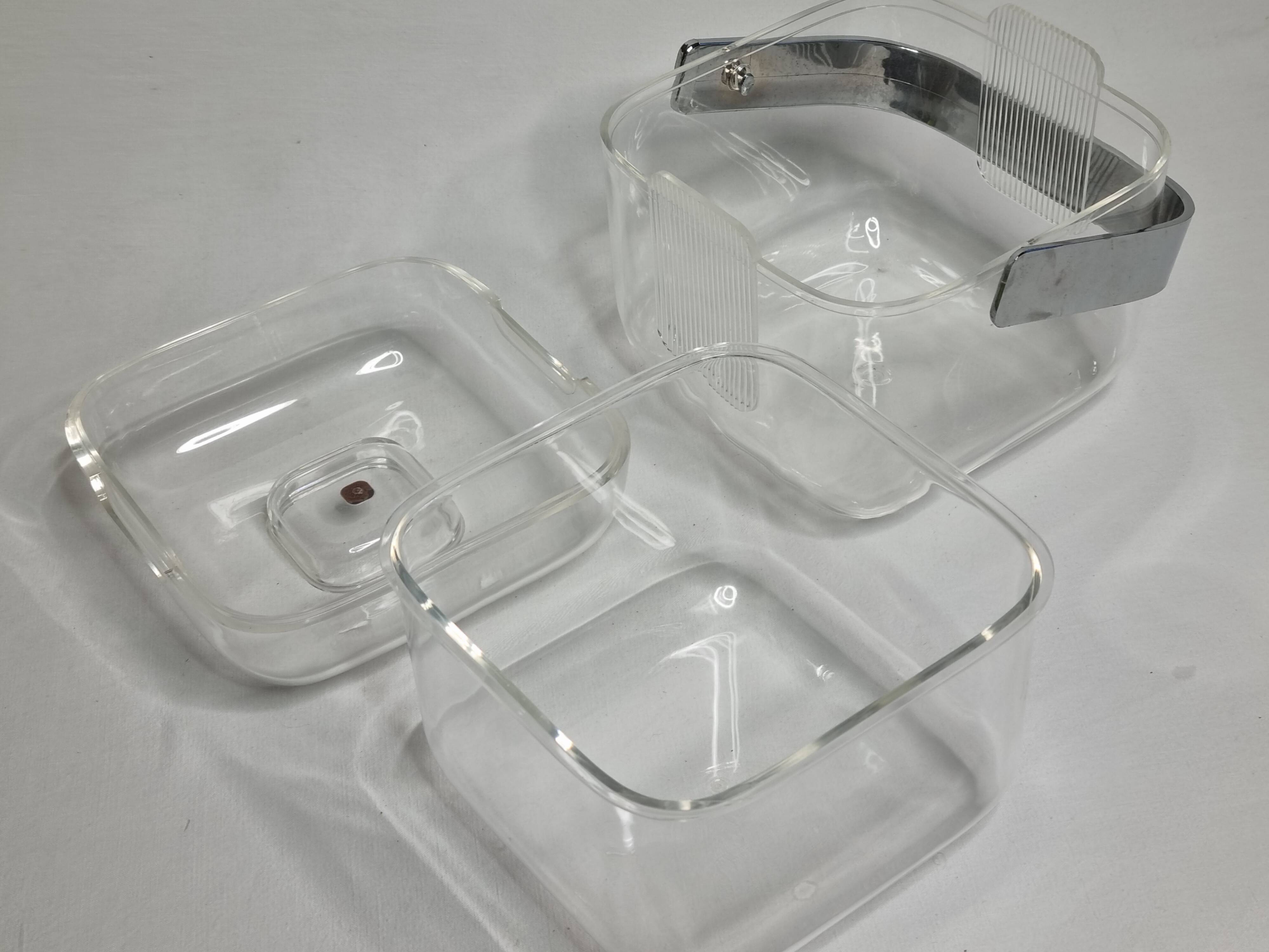 Amanda ice bucket by Armando Pozzi for Guzzini, 1980s