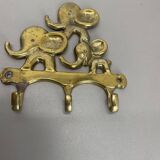 Brass "elephant" hook coat element by walter bosse herta baller, austria 1950s