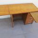 Desk oak vintage style english drawer and extension