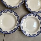 Set of 6 "Capri" plates Digoin Sarreguemines