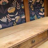 Parisian art deco wardrobe solid raw oak 1930