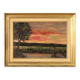 Italian landscape painting signed F. Rontini, 1940s