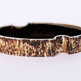 Vintage Yamasan Ikebana Bowl - Authentic 1960s Japanese Ceramic