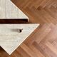 Ligne Roset vintage travertine nesting coffee tables