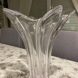 Daum tulip crystal vase