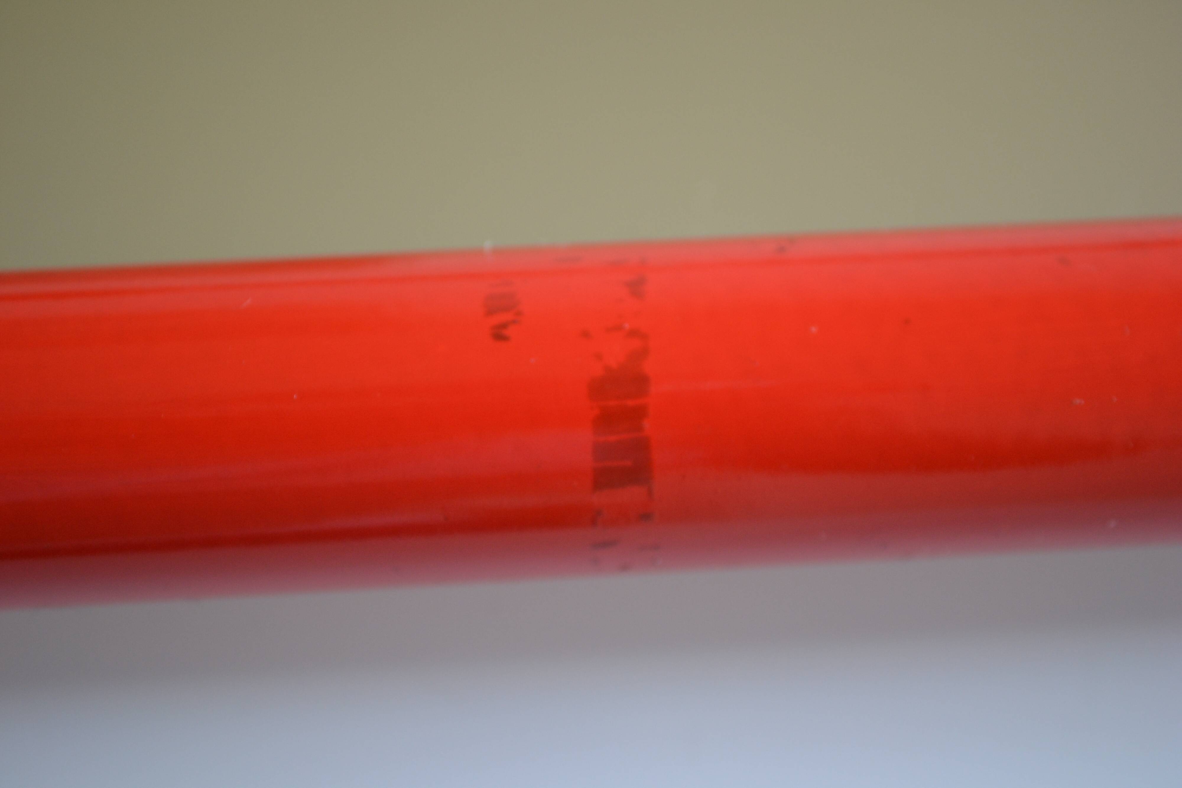 80s red post-modernist mirror dim: 60 x 60 cm