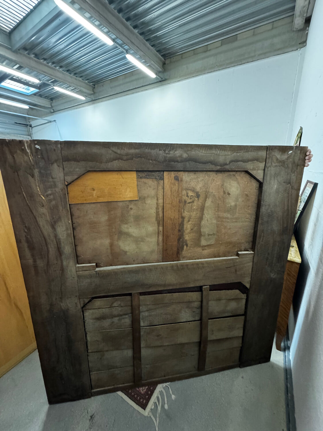 Antique grand trumeau fireplace mirror