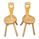 Paire de chaises d'appoint brutalistes, années 1960 - Suède