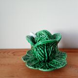 small cabbage-shaped slip pot