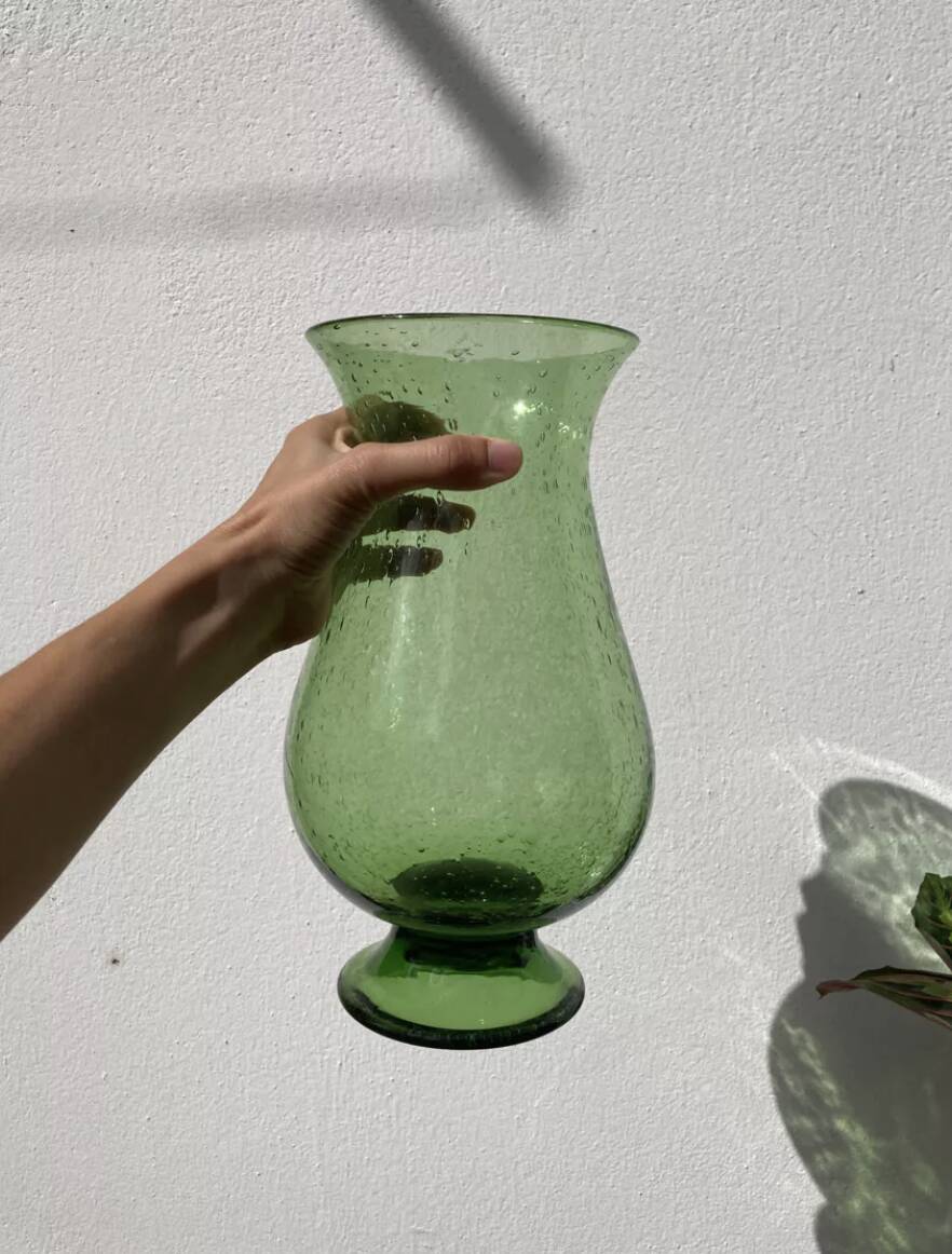 Vase photophore en verre Biot