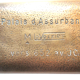 Gilded bronze pocket tray, signed Max Le Verrier: The attack of the chariot by the lions