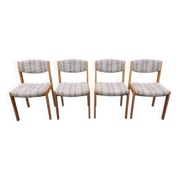 4 Scandinavian chairs, 1970-80