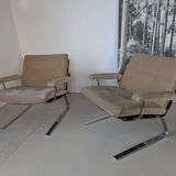 Pair of modernist armchairs by Reinhold Adolf for COR, 1970.