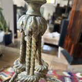 Brass chandelier from the early 20th century.