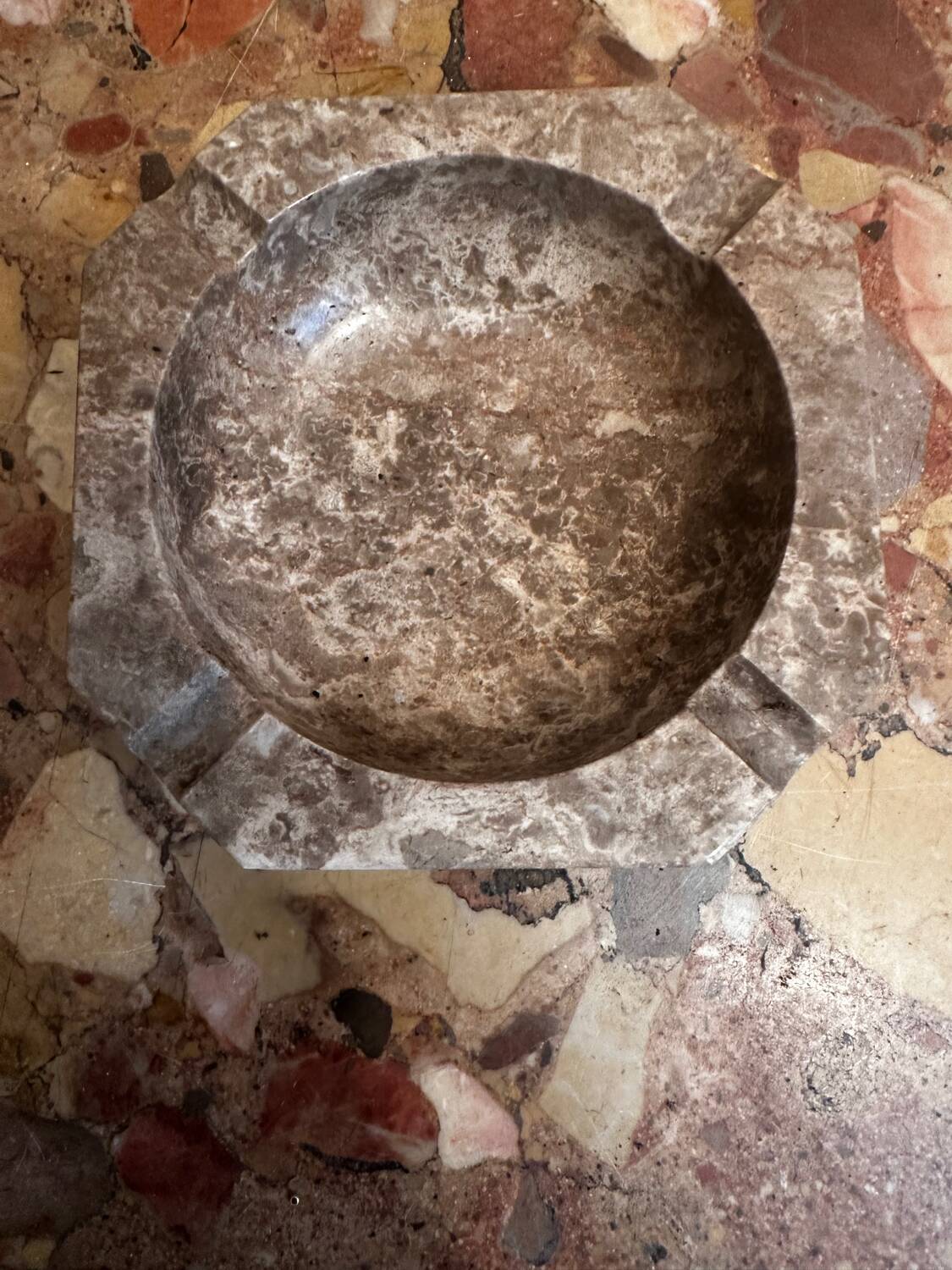 Ashtray, marble catch-all.