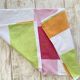 Square monogrammed tablecloth BL in vibrant colours - 150x135 cm - cotton