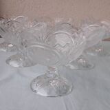 6 crystal dessert bowls