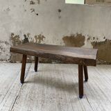 Brutalist oak coffee table