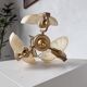 Shell and brass chandelier from the 70s
