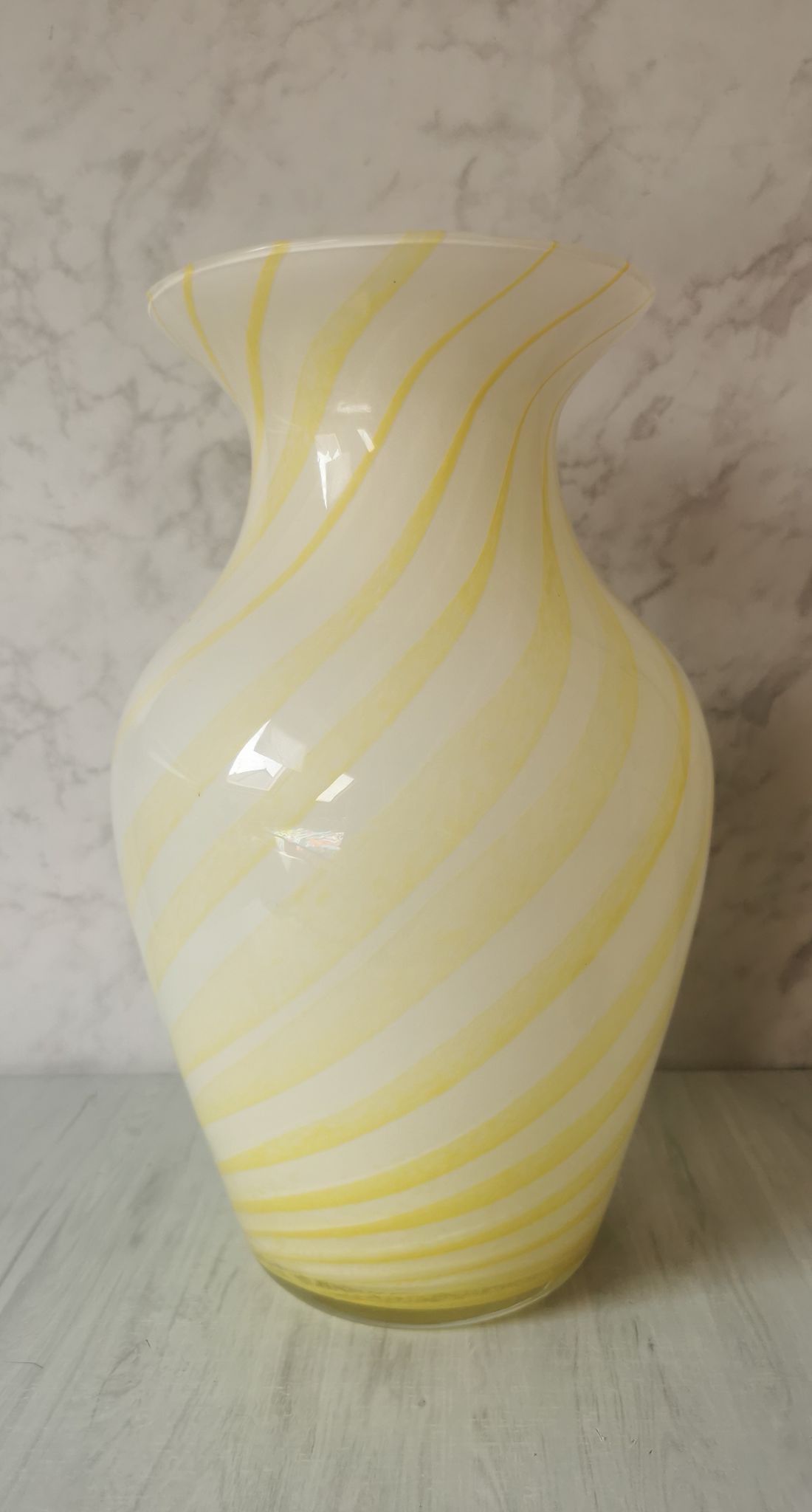 Blown glass vase Italy