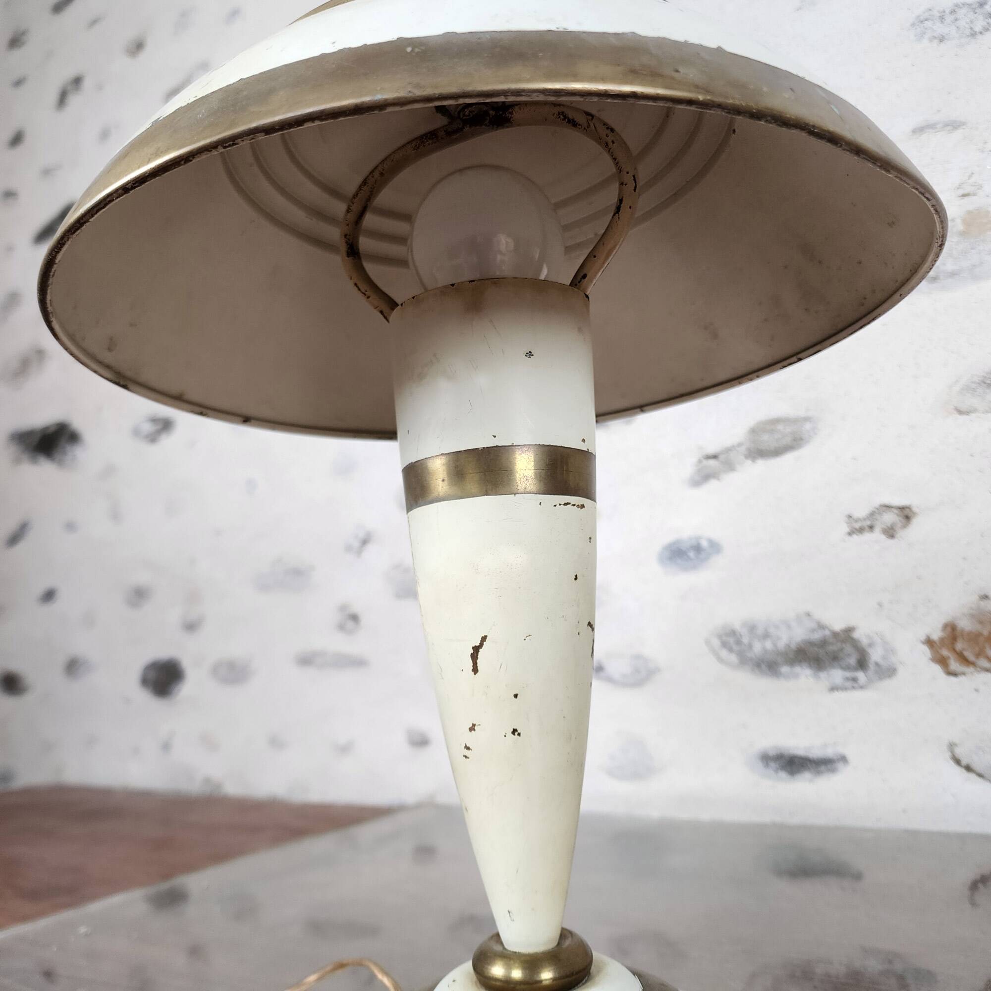 Champigno sheet metal lamp from the 1930s