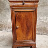 Antique small cabinet French hall cupboard walnut