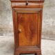 Antique small cabinet French hall cupboard walnut