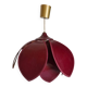 Suspension fleur de Lotus bordeaux de Robert de Schuytener, années 80