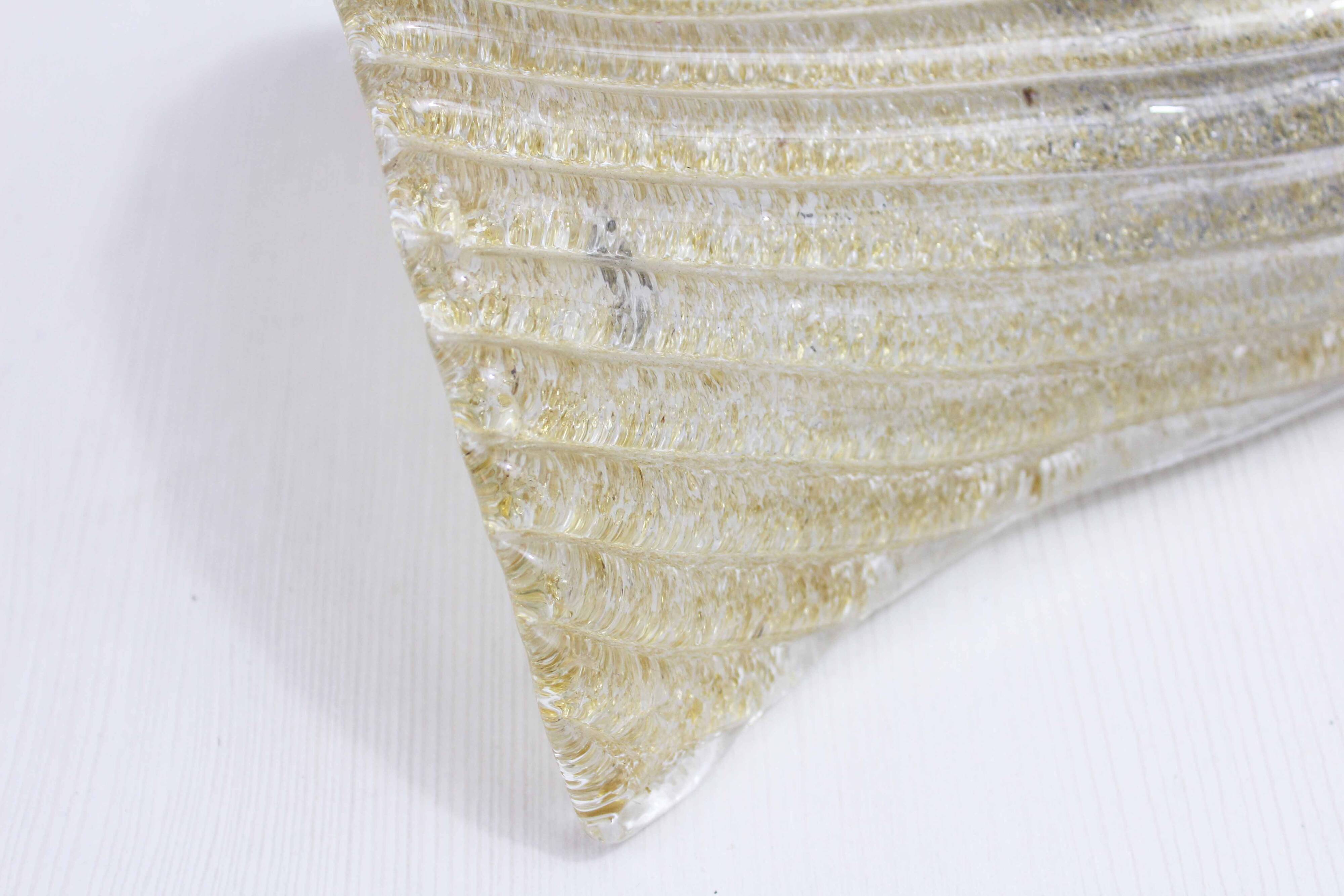 Gold glass wall light