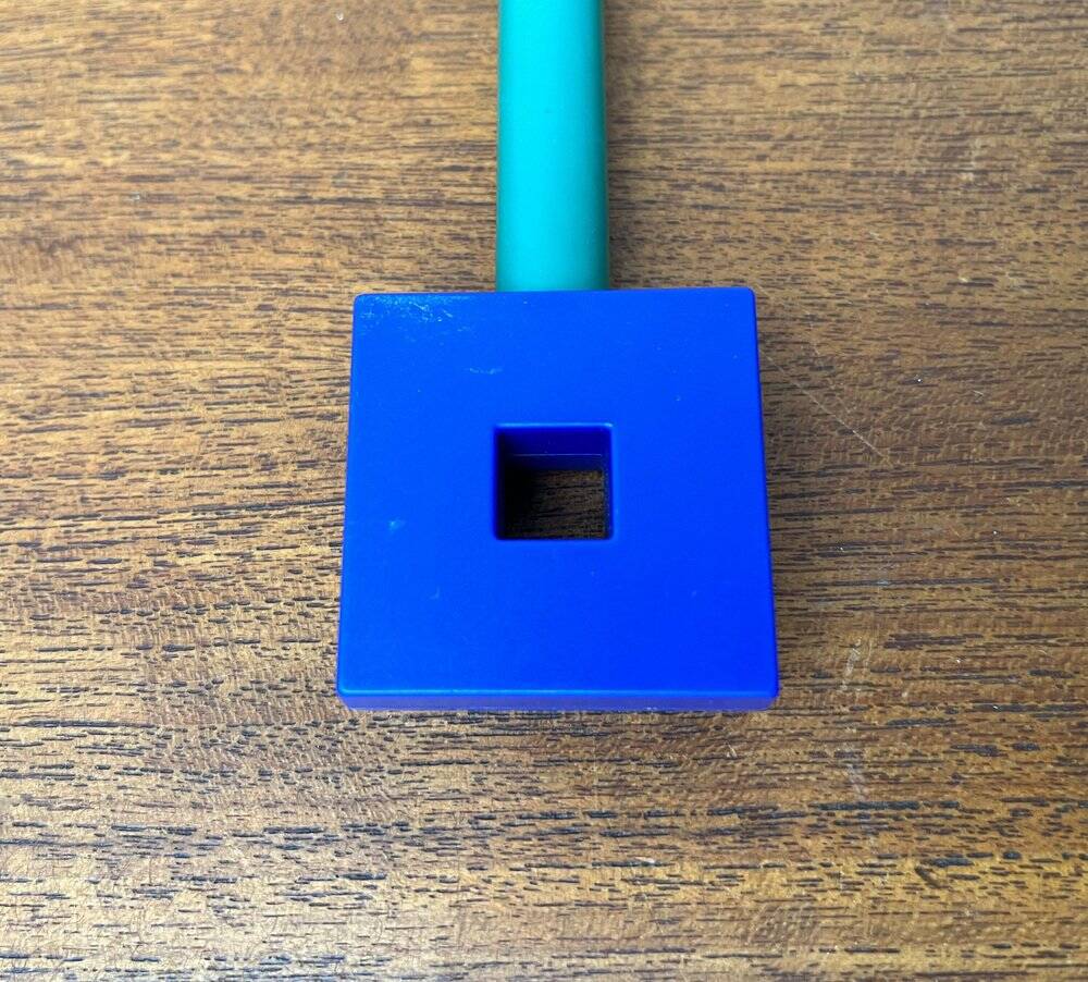 Postmodern Italian salad cutlery from the Euclid series by Michael Graves for Alessi, 1980s, set of 2.