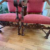 Fauteuils style Louis XIII fabrication  alsacienne XIX eme siècle