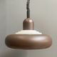 Knud Christensen pendant lamp model UFO in Brown metal, and white plastic 1970s