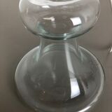 Pied de lampe de table en verre clair moderne danois par HOLMEGAARD, Danemark années 1970