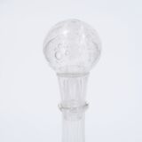 La Rochère transparent bubbled glass carafe, 70s
