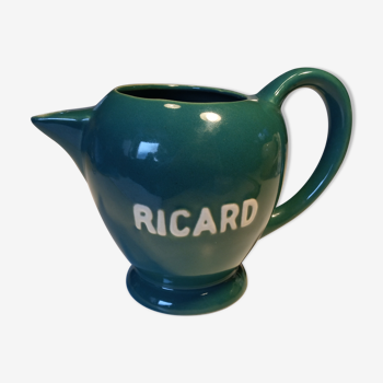 Green vintage ricard pitcher