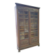 Oak display cabinet/bookcase - Breton regional style - early 20th century