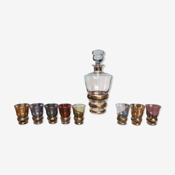 Decanter + liquor glasses